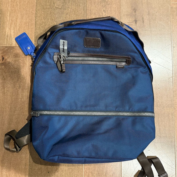 TUMI Alpha Bravo Cannon Backpack Blue Large Unisex Adults - Picture 1 of 8
